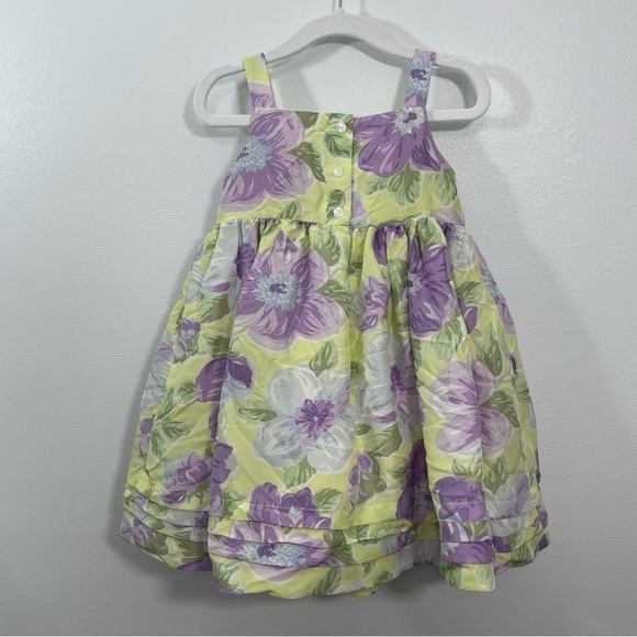 Janie and Jack Floral Print Easter Dress - Picture 3 of 4